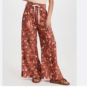 A.L.C. Floral Naia Linen Wide Leg Sz 4 NWT